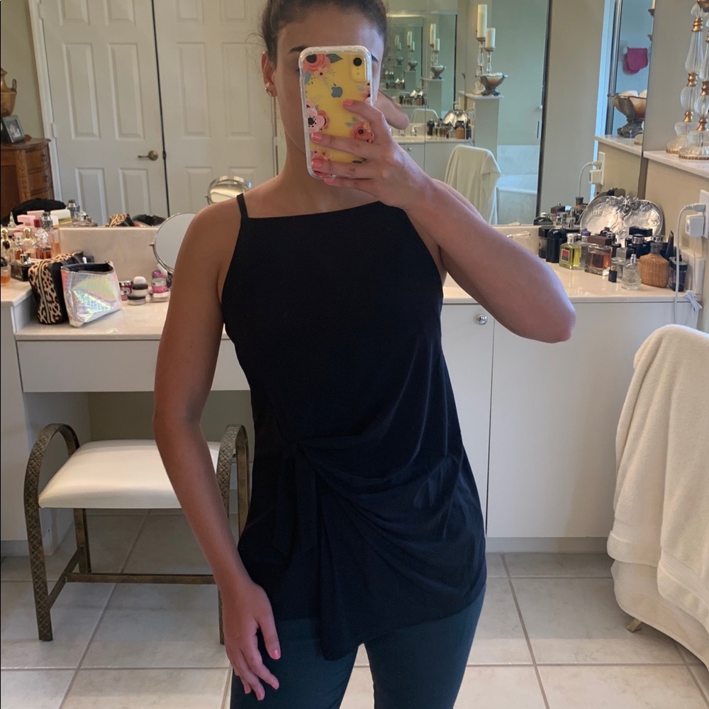 Banana Republic Black Draped Top